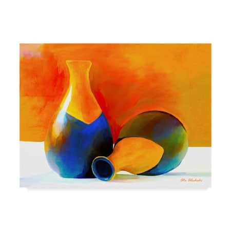 Ata Alishahi 'Two Vases' Canvas Art,14x19
